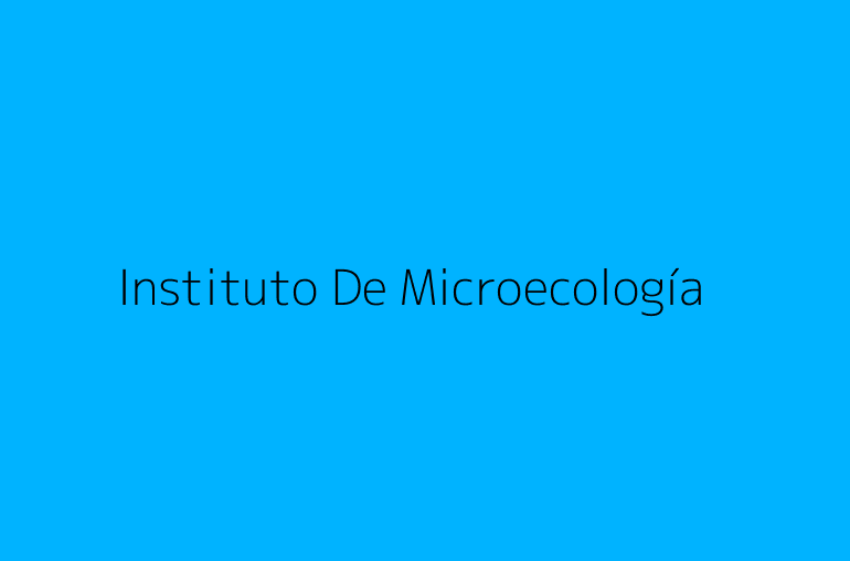 Instituto De Microecología